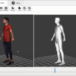 Vídeo del resultado de la medida de la figura de un hombre en el escáner corporal dinámico MOVE4D