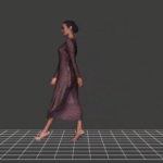 MOVE4D Demo de vídeo en 360º de una mujer andando de perfil
